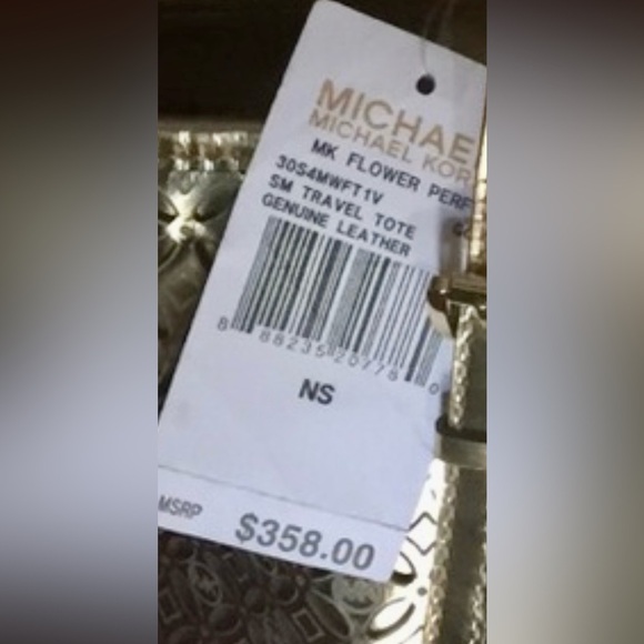 Michael Kors flower perforated travel tote - Picture 10 of 10